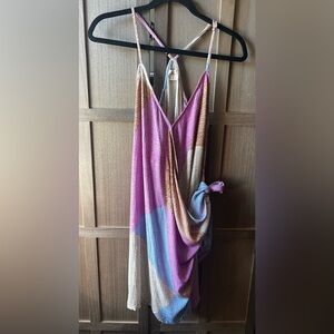 O’Neill Marlo beige multi print wrap